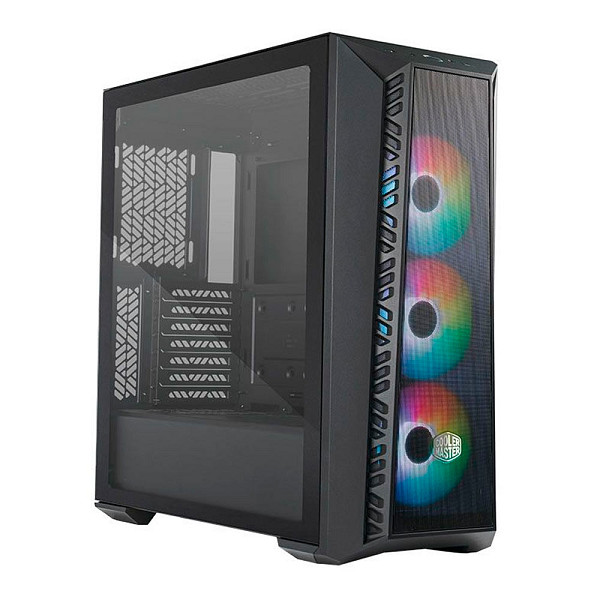 Gabinete Cooler Master Masterbox 520 Mesh, ARGB, Lateral de Vidro, 3 Fans, Preto, MB520-KGNN-S00