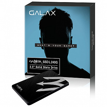 SSD Galax 2.5 240GB GAMER SATA III Leituras 520MBs Gravações 500 MBs