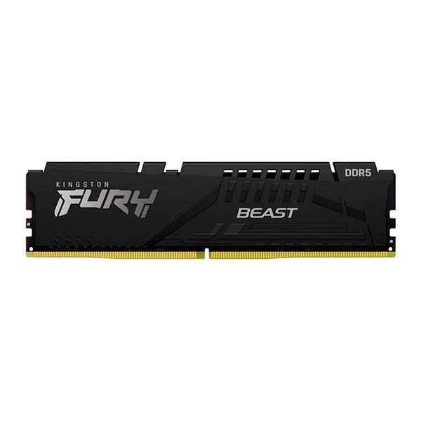 Memoria Kingston Fury Beast, 16GB (1x16GB), DDR5, 5200MHz, C40, Preta, KF552C40BB-16