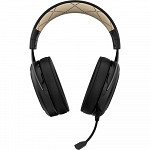 Headset Gamer Corsair HS70 Wireless Carbono, 7.1 Surround, Gold - CA-9011178-NA