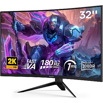 Monitor Gamer Redragon Hrothgar 31.5 180hz Curvo LED Qhd, 2560X1440,  HDMI/dp GMQ3225RVC