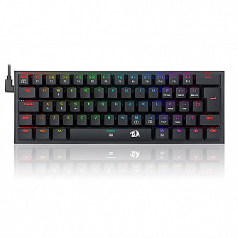 Teclado Mecânico Gamer Redragon Anivia, RGB, Switch Brown, ABNT2, Preto - K614-RGB (PT-BROWN)