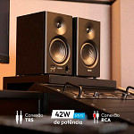Monitor de Áudio Mr4 Edifier 42w Rms, Conexão TRS e RCA, Bivolt - Preto