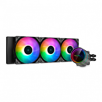 Water Cooler DeepCool Castle 360EX A-RGB, LED/RGB, 120mm, Intel e AMD, para PC, Preto - DP-GS-H12W-CSL 360EX-AR