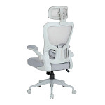 Cadeira de Escritório Ergonômica DT3 Vita Headrest, Até 110Kg, Mesh Spandex, Grey - 14557-2