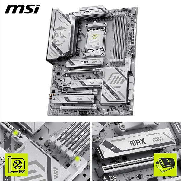 Placa-Mãe MSI X870E Gaming Plus Max WIFI DDR5 AMD X870E AM5 911-7E70-024