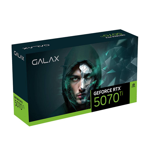 Placa de Video Galax GeForce 5070 Ti 1-Click OC 2X, 16GB, GDDR7, 256-bits, DLSS4, 57IZN6MDDM2X