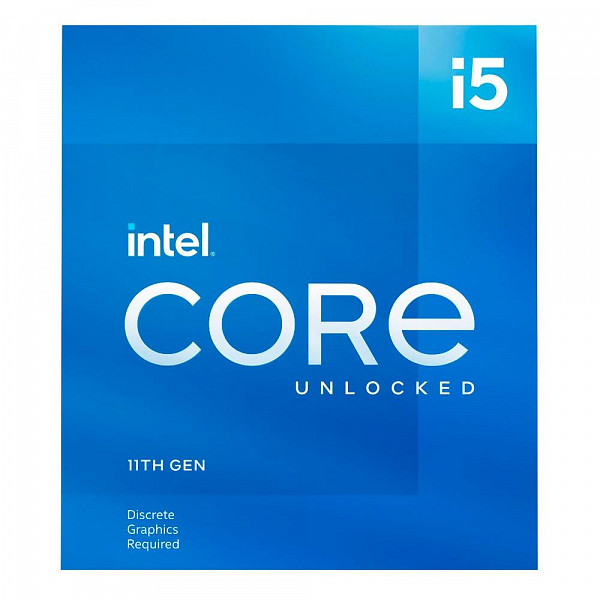 Processador Intel Core i5-11600KF 11ª Geração, Cache 12MB, 3.9 GHz (4.9GHz Turbo), LGA1200 - BX8070811600KF