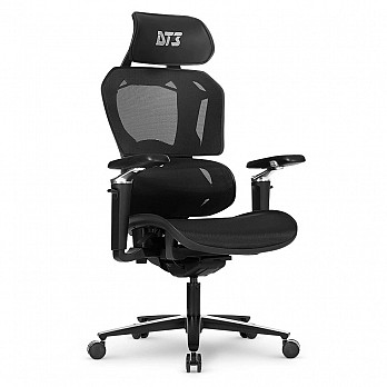 Cadeira Gamer DT3 Sports Chrono, Até 130Kg, Reclinável, Braço 5D, Cilindro Classe 4, Cinza - 13991-3