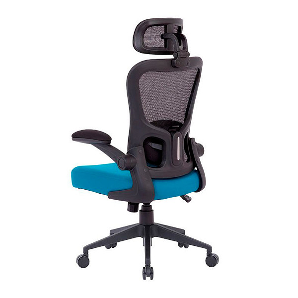 Cadeira de Escritório Ergonômica DT3 Vita Headrest, Até 110Kg, Mesh Spandex, Azul - 14229-8