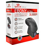 Mouse Gamer Redragon Ebony Ultra M998-ult Sem Fio 30000 Dpi RGB Sensor Óptico 2.4ghz Bluetooth Preto Ergonômico