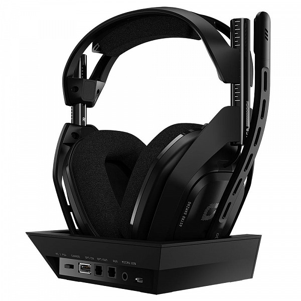 Headset Sem Fio ASTRO Gaming A50 + Base Station Gen 4 com Áudio Dolby - Compatível com PS4, PC, Mac - Preto/Prata - 939-001674