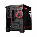 Gabinete Gamer Rise Mode Galaxy Glass M Mini, M-ATX, Lateral e Frontal em Vidro Temperado, Preto - RM-GA-GGMN-FB