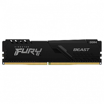 Memória Kingston Fury Beast, 8GB, 3000MHz, DDR4, CL15, Preto - KF430C15BB/8