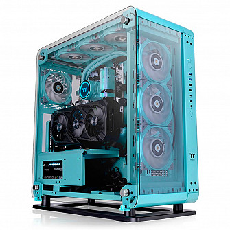 Gabinete Thermaltake Core P6 Tempered Glass Turquoise Mid Tower - CA-1V2-00MBWN-00