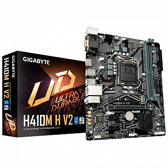 Placa Mãe Gigabyte H410M H V2, Chipset H470, Intel LGA 1200, mATX, DDR4