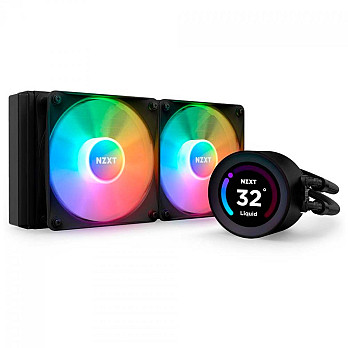 Water Cooler NZXT Kraken Elite 240 RGB, 240mm, AIO LCD Display, Black, Intel-AMD, RL-KR24E-B1