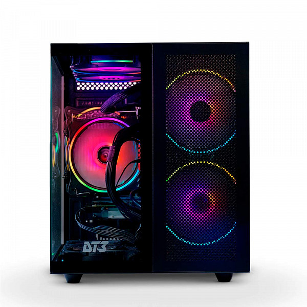 Gabinete Gamer DT3 Hyperflow, Mini-Tower, Lateral de Vidro, Preto, 14139-8