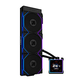 Water Cooler Lian Li Hydroshift II LCD-S 360TL Preto - GHS2LCDS36TB