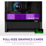 Gabinete Gamer NZXT H3 Flow, Mid Tower, micro-ATX, Lateral em Vidro, Preto - CC-H31FB-01