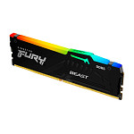 Memória Ddr5 Kingston Fury Beast Expo, RGB, 8GB, 6000mhz, Black, KF560C36BBEA-8