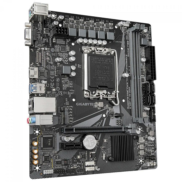 Placa Mãe Gigabyte B760M K V2 DDR4, Chipset B760, Intel LGA 1700, mATX, DDR4