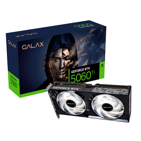 Placa de Video GALAX GeForce RTX 5060 Ti 1-Click OC V2 8GB 8GB GDDR7 128-bit - 56ISN8MDEHER