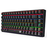 Teclado Mecânico Gamer Redragon Phantom, Iluminação Rainbow, Switch Marrom, Cabo USB-C Removível, ABNT2, Preto - K629-KB (PT-BROWN)