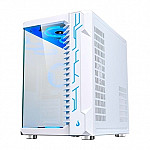 Gabinete Gamer Rise Mode Galaxy Glass, Mid Tower, Lateral e Frontal em Vidro Temperado, Branco - RM-GA-GG-FW