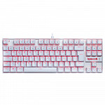 Teclado Mecânico Gamer Redragon Kumara, Anti-Ghosting, LED Vermelho, Switch Redragon MK2 Blue, ABNT2, Branco - K552W-2 (PT-BLUE)