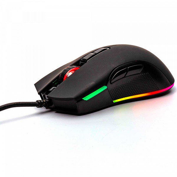 Mouse Gamer Motospeed V70 Preto RGB Com Macro