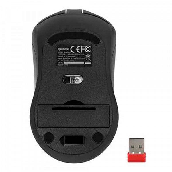 Mouse Office Sem Fio Redragon, 4000DPI, Ambidestro, Wireless, Preto - BM-4054