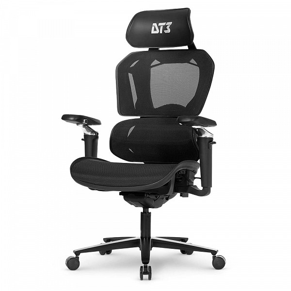 Cadeira Gamer DT3 Sports Chrono, Até 130Kg, Reclinável, Braço 5D, Cilindro Classe 4, Cinza - 13991-3