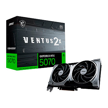 Placa de Video MSI GeForce RTX 5070 Ventus 2X OC, 12GB, GDDR7, 192-bit, 912-V532-009