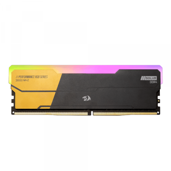 Memória DDR4 Redragon Solar, RGB, 8GB, 3600Mhz, Black, GM-805