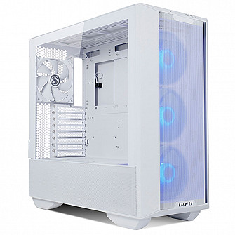 Gabinete Gamer Lian Li Lancool III, Mid Tower, Vidro Temperado, Branco, E-ATX, Sem Fonte, Com 4 Fans ARGB, LANCOOL 3R-W