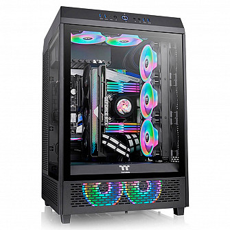 Gabinete Thermaltake The Tower 500 com Janela Lateral em Vidro Temperado 120MM  CA-1X1-00M1W