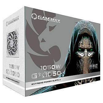 Fonte Gamemax GX1050 Pro, 1050W, 80 Plus Platinum, PCIe 5.0, ATX 3.0, Full Modular, PFC Ativo, White