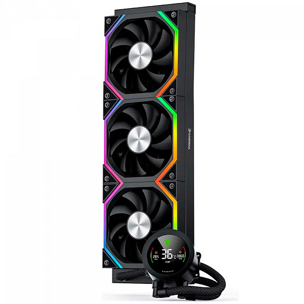 Water Cooler Gamemax IceBurg 360N2 Digital BK, ARGB, 360mm, Intel-AMD, Preto