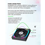 Water Cooler Gamemax IceBurg 240N2 Digital BK, ARGB, 240mm, Intel-AMD, Preto