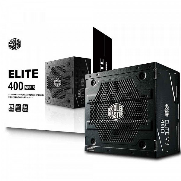 Fonte Cooler Master 400W Elite V3 - MPW-4001-ACAAN1-W0