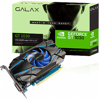 Placa de Vídeo  Galax Geforce Gt 1030 2GB GDDR5 64Bits - 30NPH4HVQ4ST
