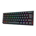 Teclado Magnetico Redragon Fidd, RGB, 60%, ABNT2, Switch Pink Linear, Preto, K683-RGB-PT