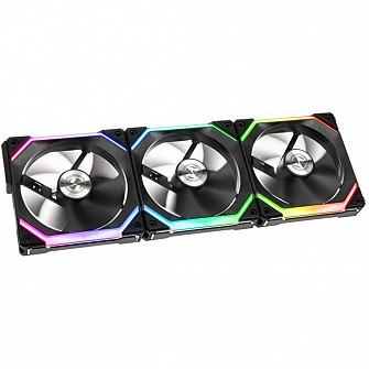 Kit Cooler FAN Lian Li SL120, 120mm, RGB, 1900RPM, Para Gabinete, Unifan, Hidráulico, Preto - UF-SL120-3B