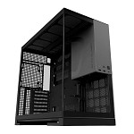 Gabinete Gamer Geometric Future Model 5, Mid-Tower, Lateral de Vidro, Preto, Preto e Cinza, GEO-M5-BG