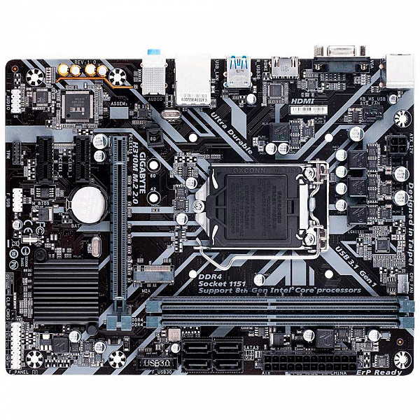 Placa-Mãe Gigabyte H310M M.2 2.0, Intel LGA 1151, mATX, DDR4