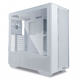 Gabinete Gamer Lian Li Lancool III, Mid Tower, Vidro Temperado, Branco, E-ATX, Sem Fonte, Com 4 Fans, LANCOOL 3-W