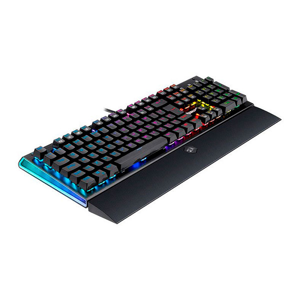 Teclado Mecanico Gamer Redragon Aryaman V2, RGB, Switch Blue, Preto, K569RGB-PT-BLUE-V2