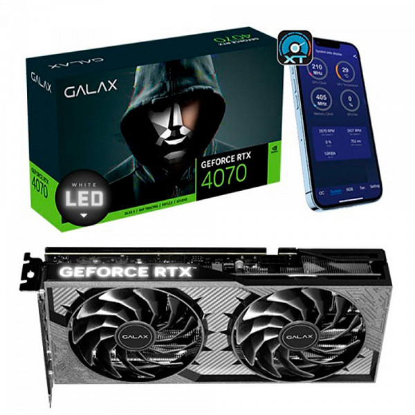 Placa de Vídeo RTX 4070 Teclab Dual Galax NVIDIA GeForce - 47NOM7MDABXV