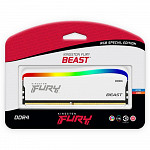 Memória Kingston Fury Beast Edição Especial, RGB, 8GB, 3200MHz, DDR4, CL16 DIMM, Branco - KF432C16BWA/8